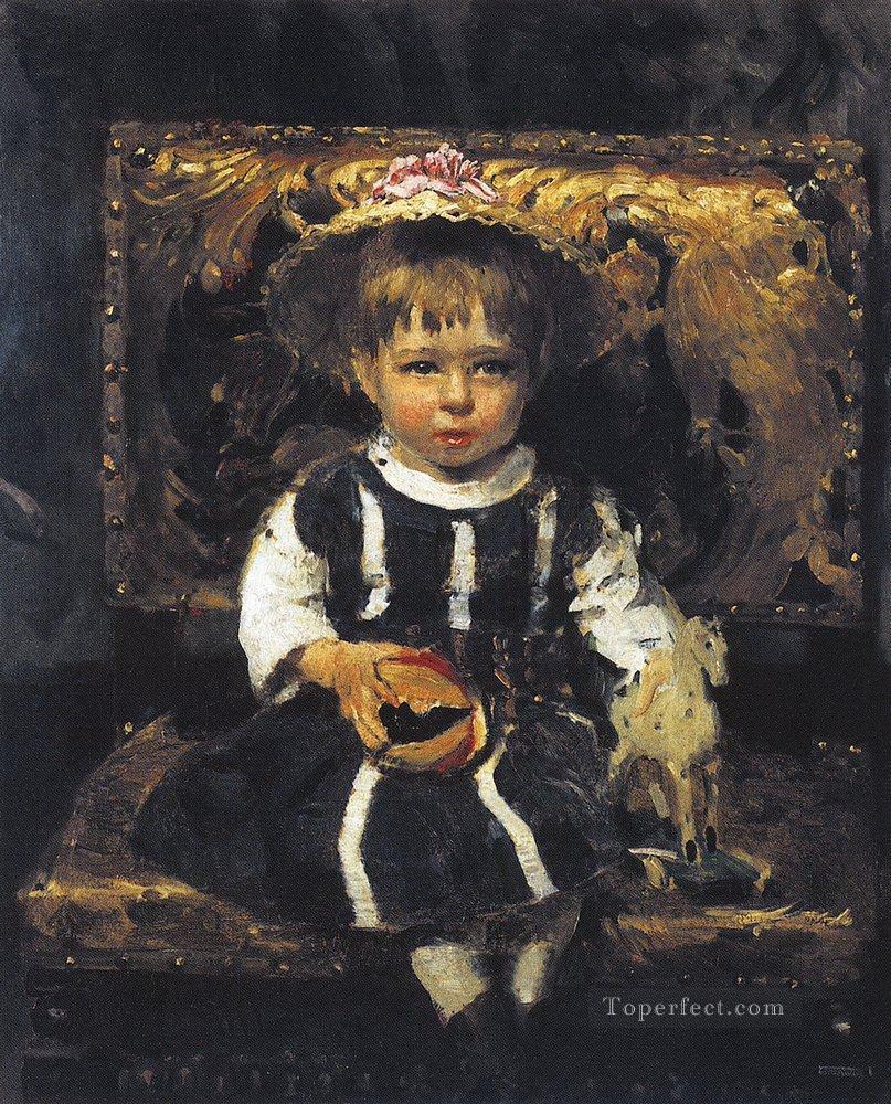 ベラ・レーピンの肖像画 1874年 イリヤ・レーピン油絵